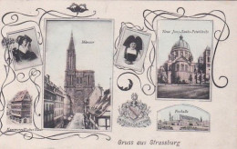 1859	58	Strassburg, Gruss Aus. (voir Coins, Voir Verso) - Strasbourg