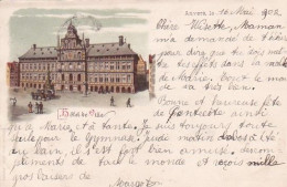 185936Anvers, Hôtel De Ville (poststempel 1902) - Antwerpen