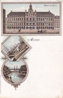 1859	28	Anvers, Hôtel De Ville-Les Bassins-Vue Prise Au Parc. - Antwerpen