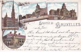 1859	19	Bruxelles, Souvenir De Bruxelles. (obliteré 1897) - Monuments, édifices