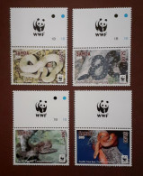 Samoa  2015 - WWF , Fauna , Reptiles , Snakes , Series 4 Values With Vignettes , MNH , Mi.1218-1221 - Samoa