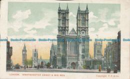 R001601 London. Westminster Abbey And Big Ben. F. F. And Co. 1905 - Autres & Non Classés