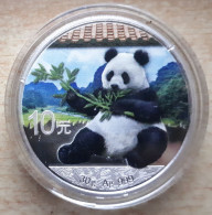 China, Panda 2017 Colourized - 1 Oz. Pure Silver - Cina