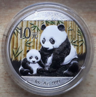 China, Panda 2012 Colourized - 1 Oz. Pure Silver - Cina