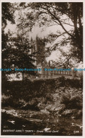 R001639 Buckfast Abbey Church. From River Dart. Photochrom. No C144 - Monde