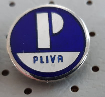PLIVA Zagreb Pharmacy Medical Croatia Ex Yugoslavia Vintage Enamel Pin - Geneeskunde