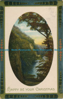 R001878 Greeting Postcard. Happy Be Your Christmas. River And Trees. 1911 - Monde