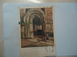UNITED KINGDOM POSTCARDS  CACRISTY DOOR IONA CATHEDRAL 1968 STAMPS - Other & Unclassified