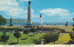 R001691 Plymouth Hoe Showing National Monuments. Valentine - Monde
