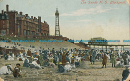 R001695 The Sands. N. S. Blackpool. The Advance. 1908 - Monde