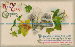 R002039 New Year Greetings. House In Snow. Wildt And Kray. 1911 - Monde