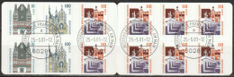 Deutschland  2001  MH 43 Mit Mi-Nr.2187BC/BD,2188BC/BD,2189BC/BD O Gestempelt EST. Frankfurt (B 2880 ) - Se-Tenant