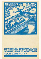 18782Fré Cohen, (1903-1943)Het Spelen Op Een Vuilnis-schuit, Dat Is Voortaan Toch Zeker Uit ? (Art Unlimited 1987) - Sonstige & Ohne Zuordnung