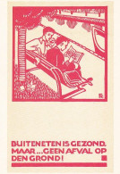 18783Fré Cohen, (1903-1943)Buiten Eten Is Gezond, Maar…geen Afval Op Den Grond. (Art Unlimited 1987) - Autres & Non Classés