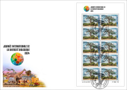 MALI 2024 FDC MS 10V - BAOBAB TREE TREES ARBRE ARBRES - INTERNATIONAL DAY BIODIVERSITY - Alberi