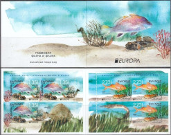 BULGARIA 2024 Europa CEPT. Underwater Fauna & Flora - Fine Booklet MNH - Nuevos
