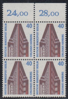 Berlin Mi.Nr.816 - Hamburg Chilehaus ( Viererblock Mit Bogenrand Oben) - Neufs