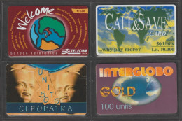 ITALIA:  RICARICHE  -  4  USATE  -  QUESTE. - [2] Sim Cards, Prepaid & Refills