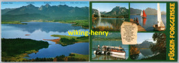 Füssen Im Allgäu - Mehrbildkarte Und Luftbild Panoramakarte- Doppelkarte - Füssen