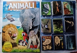 ANIMALI NEL MONDO Leone Elefante. Album Vuoto+set Completo+set Completo Fuori Raccolta.FOL. BO.2014 - Andere & Zonder Classificatie