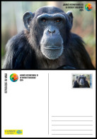 MALI 2024 STATIONERY CARD - CHIMPANZEE CHIMPANZEES CHIMPANZE MONKEY MONKEYS APES- INTERNATIONAL DAY BIODIVERSITY - Schimpansen