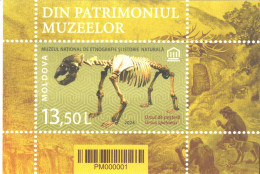 Moldova , 2024 , From The Museums’ Patrimony, Cave Bear , Paleontology , S/s, MNH - Moldawien (Moldau)