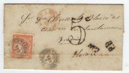 Lettre De Sallent Huesca Du 9 Avril 1866 Pour Oloron France - Cartas & Documentos