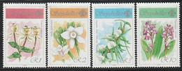 SEYCHELLES - N°705/8 ** (1990) Orchidées - Seychelles (1976-...)