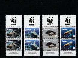 Samoa 2016 - WWF, Fauna,Reptiles,series 4 Values And Serie 4 Valies With,vignette,perforated,MNH ,Mi.Bl1352-1355KB - Samoa (Staat)