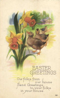 Illustrateur EASTER GREETINGS  Our Folks From Our House Send Gteetings To Your Folks In Your House RV Timbre Canada - Autres & Non Classés