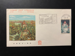 Enveloppe 1er Jour "Provins" 13/06/1964 - Flamme - 1392A - Historique N° 503 - 1960-1969