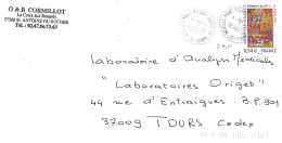 INDRE ET LOIRE 37  - NEUVILLE PONT DE PIERRE  - CACHET MANUE RA 9 -  2007 - Manual Postmarks