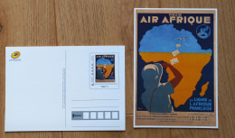 CPM Entier PAP Carte Prétimbrée Timbre Personnalisé Validité Permanente Air Afrique Tarif Monde Philaposte Illustration - PAP:  Varia (1995-...)