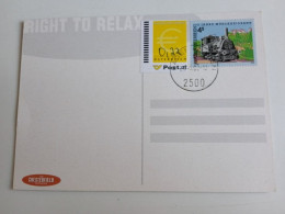 D203011 Österreich   Postkarte Vom 29.06.2002 Mit Ergänzungsmarke € 0,22 Mit Stempel  Baden Bei Wien - Cartas & Documentos