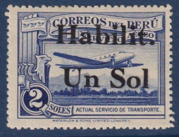 PEROU - 1 S. Sur 2 S. PA De 1937 TB - Perù