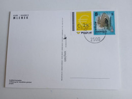 D203013  Österreich   Postkarte Vom 29.06.2002 Mit Ergänzungsmarke € 0,29  Mit Stempel  Baden Bei Wien - Lettres & Documents