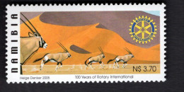 2031339011 2005 SCOTT 1053 (XX) POSTFRIS MINT NEVER HINGED -  ROTARY INTERNATIONAL CENT. - FAUNA - Namibia (1990- ...)