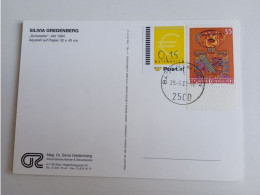 D203015  Österreich   Postkarte Vom 29.06.2002 Mit Ergänzungsmarke € 0,15  Mit Stempel  Baden Bei Wien - Cartas & Documentos