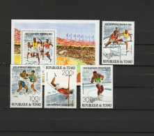 Chad - Tchad 1976 Olympic Games Montreal, Athletics, Boxing Etc. Set Of 4 + S/s MNH - Ete 1976: Montréal