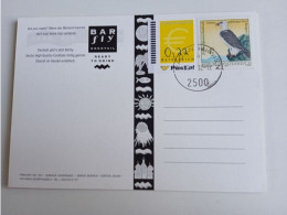 D203016  Österreich   Postkarte Vom 29.06.2002 Mit Ergänzungsmarke € 0,22  Mit Stempel  Baden Bei Wien - Cartas & Documentos