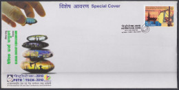 Inde India 2010 Special Cover Petrotech, Petrol, Fossil Fuel, Crude Oil Well Refinery, Global Warming Pictorial Postmark - Covers & Documents