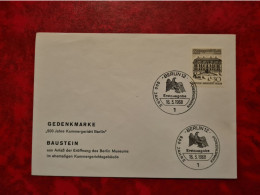 Lettre ALLEMAGNE 1968 BERLIN 12  500 JAHRE KAMMERGERICHT - Other & Unclassified