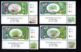 2031340031 2007 SCOTT 1125 - 1128 (XX) POSTFRIS MINT NEVER HINGED -  FLORA - TREES - Namibia (1990- ...)