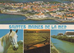 LES SAINTES MARIE DE LA MER, MULTIVUE  COULEUR REF 16402 - Saintes Maries De La Mer