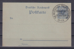 Dt.Reich Ganzsache P 40Ba Mit Frühem SSt " XII.Deutscher Philatelistentag Frankfurt (Main) 29.Juli 1900 " - Postcards