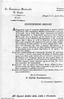 1817 BOLOGNA COMMISSIONE PROVINCIALE DI SANITÀ - Décrets & Lois