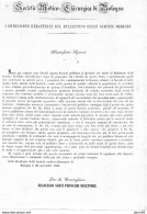 1855 BOLOGNA SOCIETÀ MEDICO CHIRURGICO DI BOLOGNA - BOLLETTINO DELLE SCIENZE MEDICHE - Documents Historiques