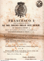 1827 NAPOLI SULLA PRODUZIONE DI SPILLE - Wetten & Decreten