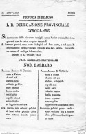 1853  BELLUNO RICERCA DI DUE GIOVANI SCOMPARSI - Historische Dokumente
