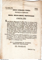 1837  BELLUNO MANDATO DI ARRESTO - Historische Documenten
